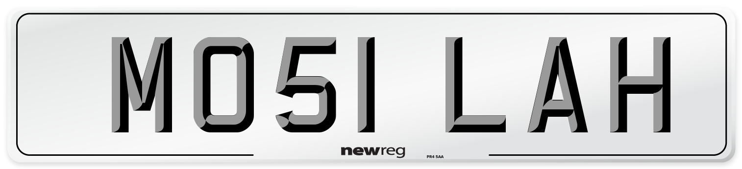 MO51 LAH Number Plate from New Reg